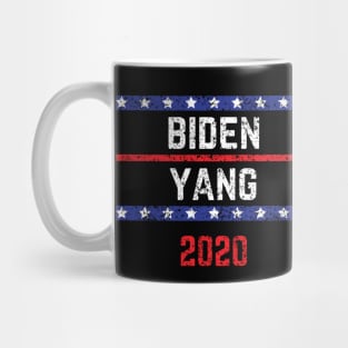 Joe Biden 2020 and Andrew Yang on the One Ticket. Biden Yang 2020 Vintage Distressed Mug